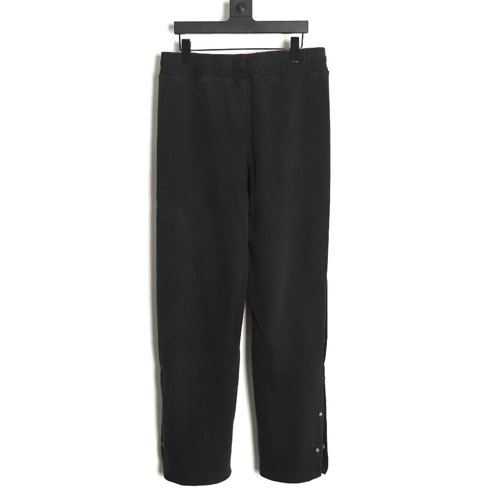 Chrome Hearts washed smoke gray paneled buttondown pants,Chrome Hearts Pants,CASUAL PANTS,APPAREL Clothing