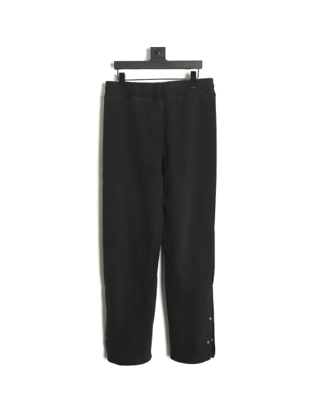 Chrome Hearts washed smoke gray paneled buttondown pants,Chrome Hearts Pants,CASUAL PANTS,APPAREL Clothing