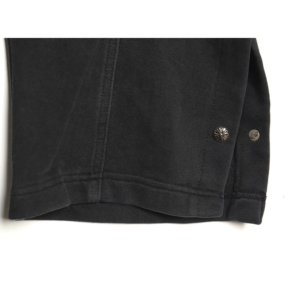 Chrome Hearts washed smoke gray paneled buttondown pants,Chrome Hearts Pants,CASUAL PANTS,APPAREL Clothing