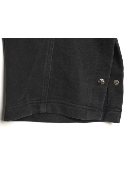 Chrome Hearts washed smoke gray paneled buttondown pants,Chrome Hearts Pants,CASUAL PANTS,APPAREL Clothing