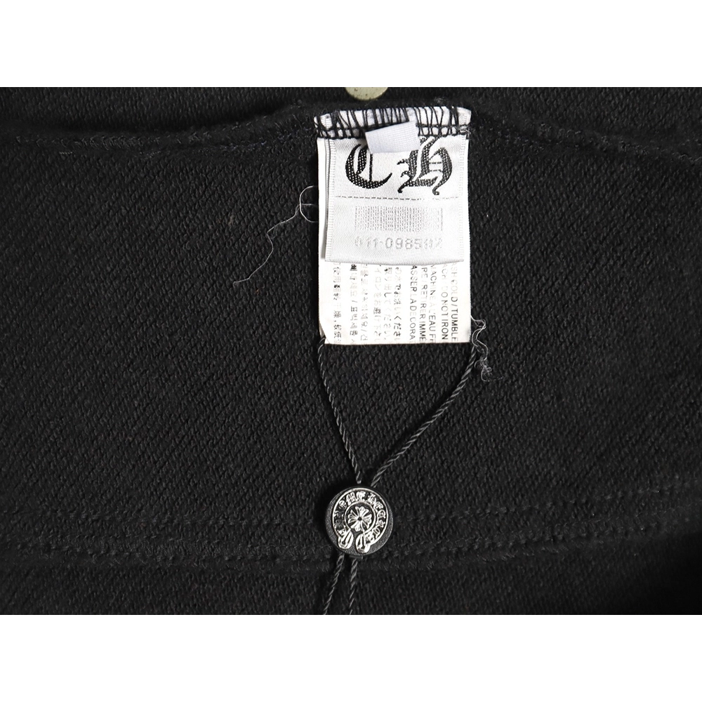 Chrome Hearts washed smoke gray paneled buttondown pants,Chrome Hearts Pants,CASUAL PANTS,APPAREL Clothing