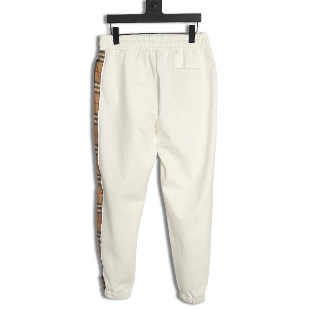 Burberry side logo check trousers,Burberry Trousers,CASUAL PANTS,APPAREL Clothing