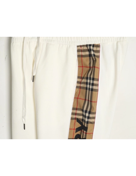 Burberry side logo check trousers,Burberry Trousers,CASUAL PANTS,APPAREL Clothing