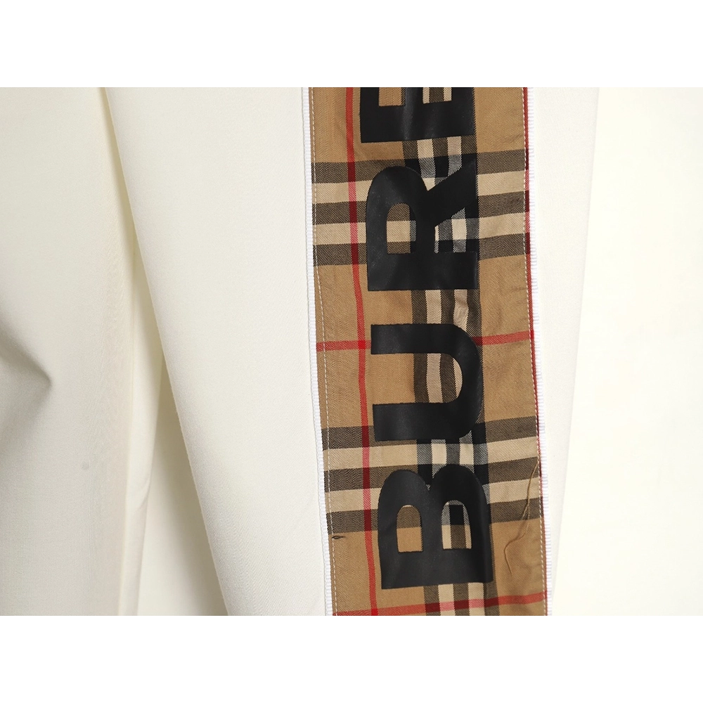 Burberry side logo check trousers,Burberry Trousers,CASUAL PANTS,APPAREL Clothing