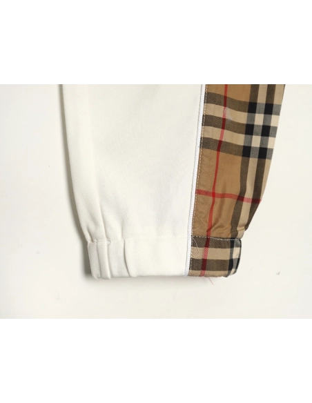 Burberry side logo check trousers,Burberry Trousers,CASUAL PANTS,APPAREL Clothing