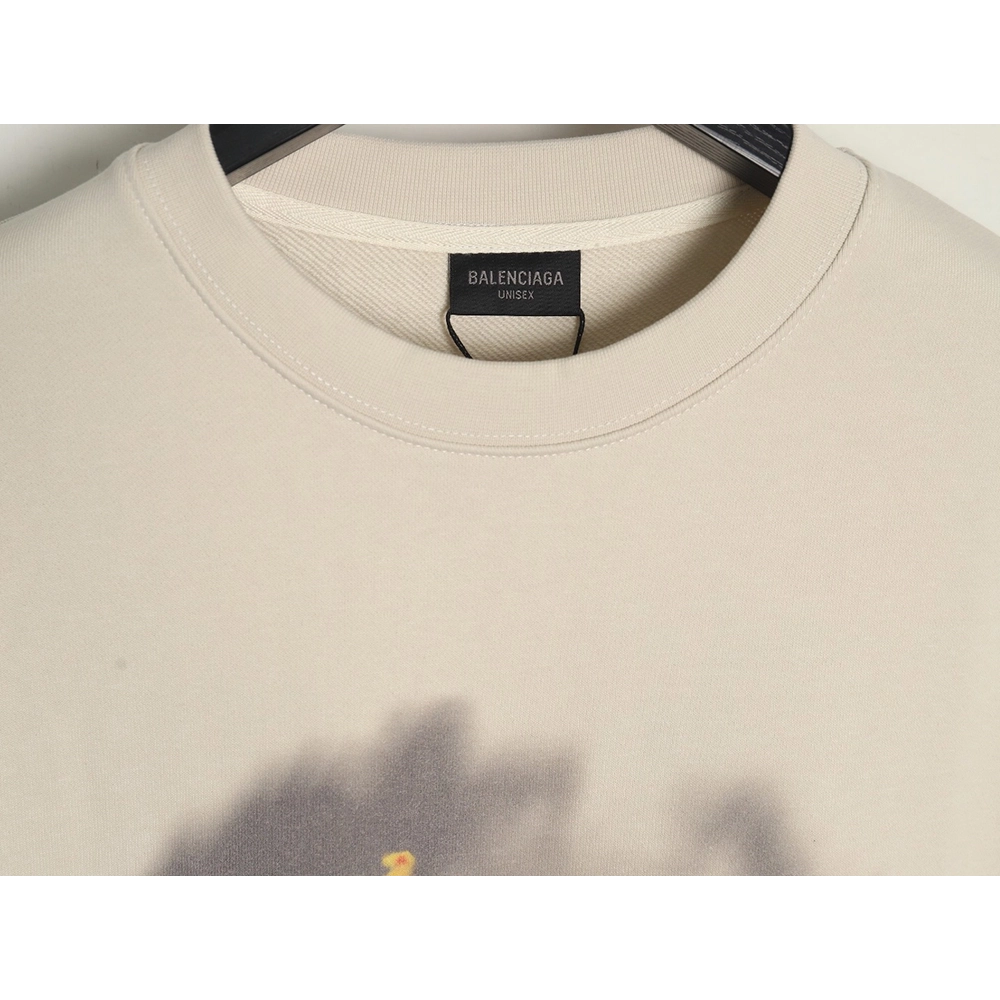 Balenciaga flame pattern crew neck sweatshirt,Balenciaga Sweatshirt,Sweatshirt,APPAREL Clothing