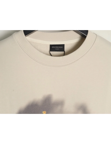 Balenciaga flame pattern crew neck sweatshirt,Balenciaga Sweatshirt,Sweatshirt,APPAREL Clothing