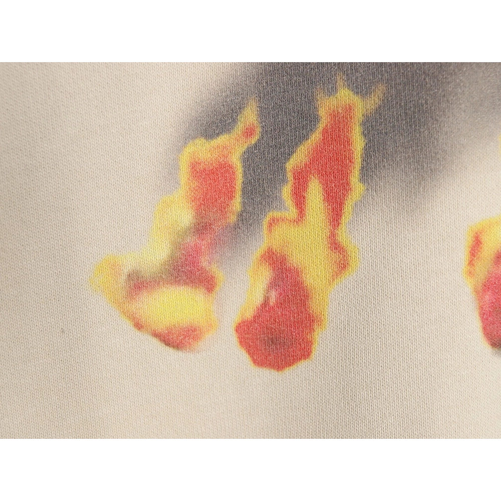 Balenciaga flame pattern crew neck sweatshirt,Balenciaga Sweatshirt,Sweatshirt,APPAREL Clothing