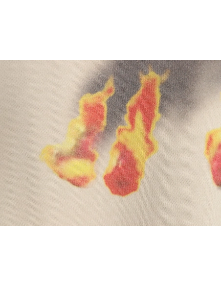 Balenciaga flame pattern crew neck sweatshirt,Balenciaga Sweatshirt,Sweatshirt,APPAREL Clothing