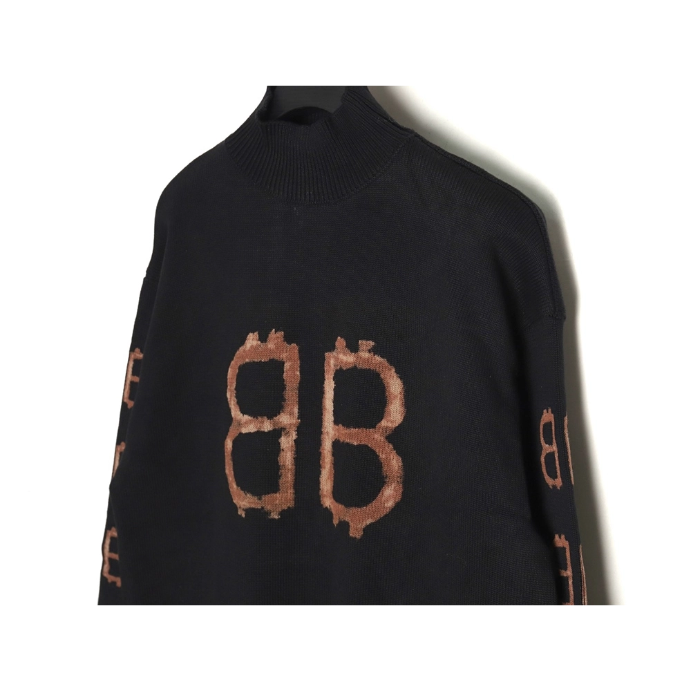 Balenciaga Double B Bitcoin Sweater,Balenciaga Sweatshirt,Sweatshirt,APPAREL Clothing