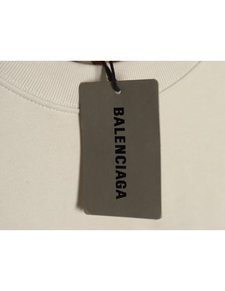Balenciaga American Tape Lettering Crew Neck Sweatshirt,Balenciaga Sweatshirt,Sweatshirt,APPAREL Clothing