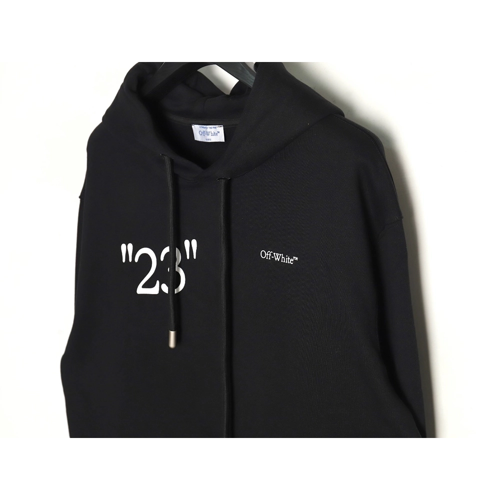 off white number 23 slash letter hoodie,Off White Hoodie,Hoodie,APPAREL Clothing
