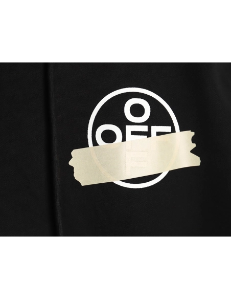 off white yellow tape hoodie,Off White Hoodie,Hoodie,APPAREL Clothing