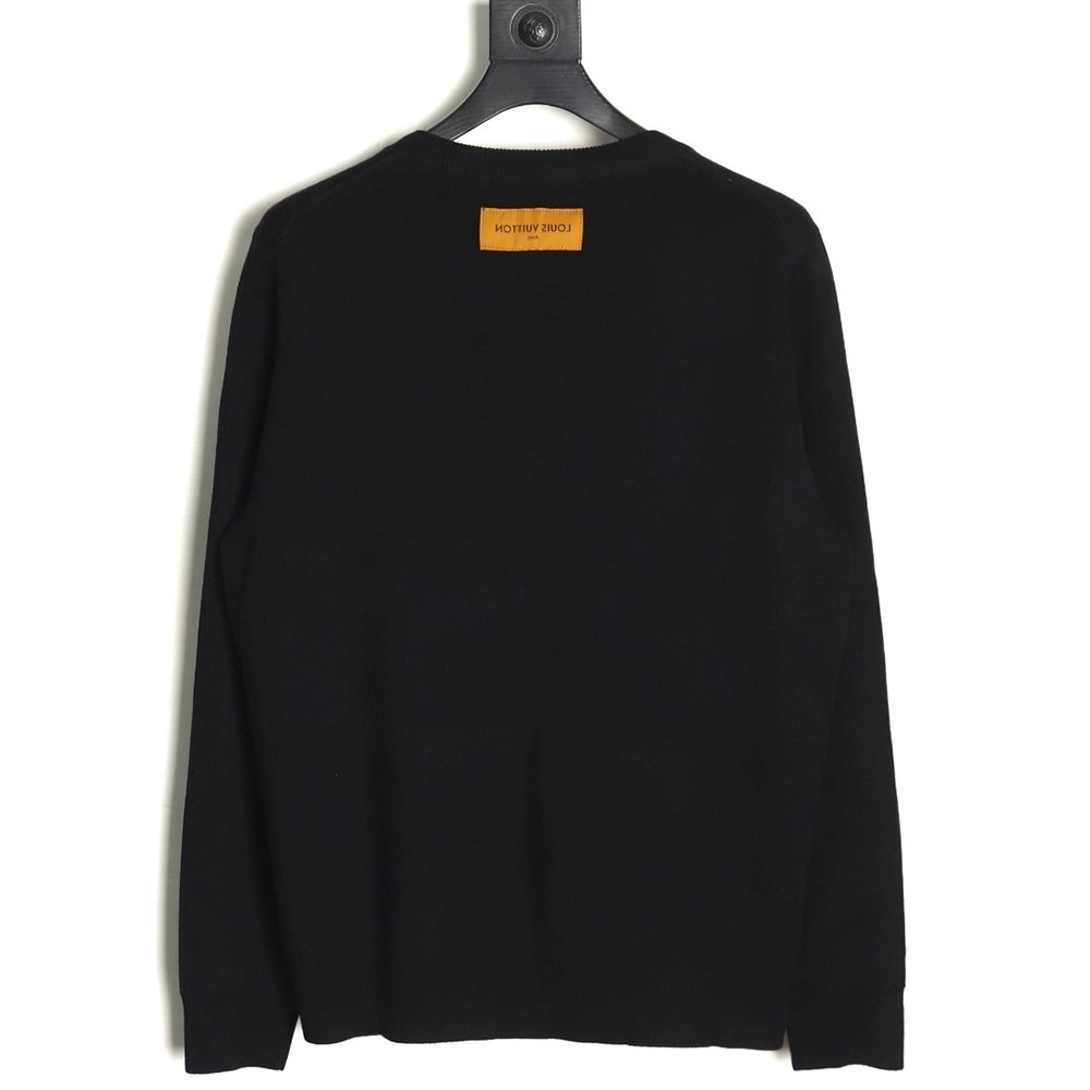Louis Vuitton sparkling gold crew neck sweater,Louis Vuitton Sweatshirt,Sweatshirt,APPAREL Clothing