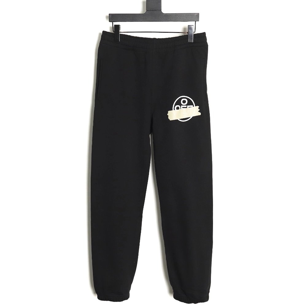 off white yellow tape trousers,Off White Trousers,CASUAL PANTS,APPAREL Clothing