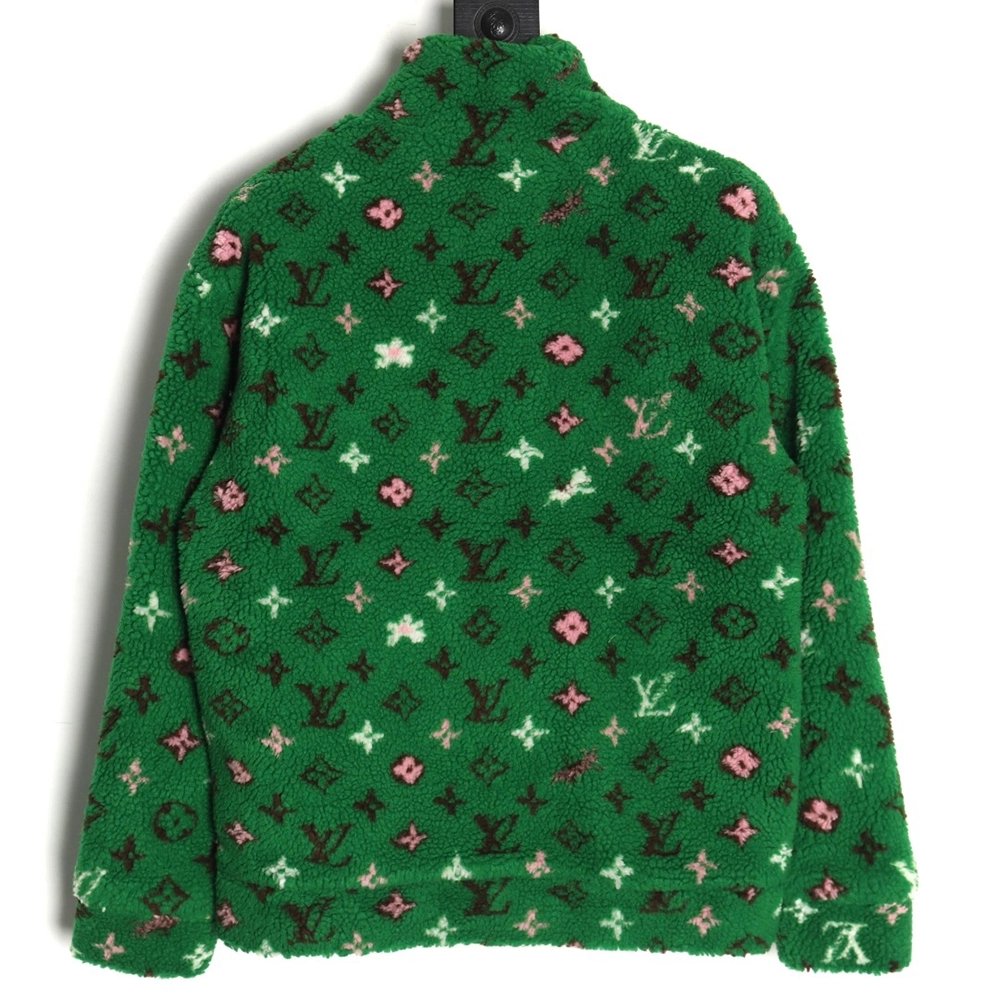 Louis Vuitton stand collar jacquard sherpa jacket,Louis Vuitton Jacket,Jacket,Buy cheap clothing haul France