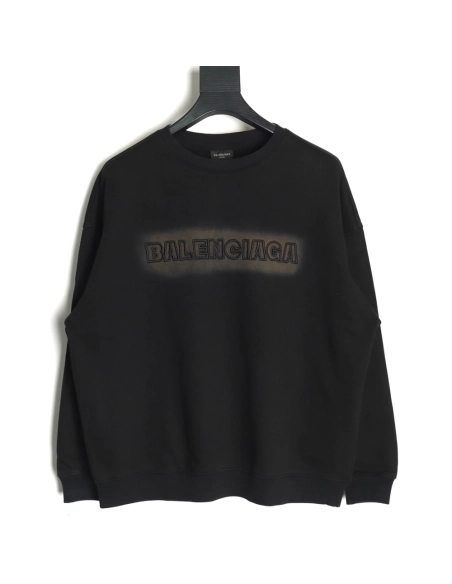 Balenciaga letter double B embroidery sweatshirt,Balenciaga Sweatshirt,Sweatshirt,Buy cheap clothing haul France
