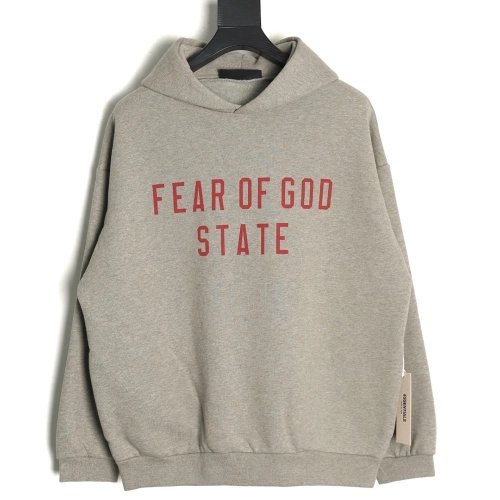 Fear of God lettering print longsleeved hooded sweatshirt,Fear of God Sweatshirt,Sweatshirt,Buy cheap clothing haul France