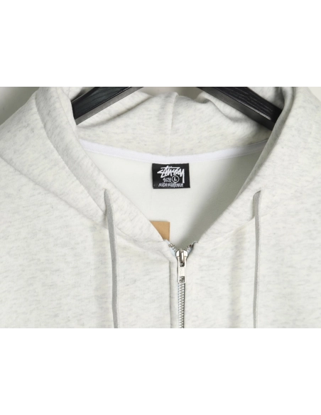 Stussy cobranded elements Logo plus velvet hooded zipper jacket,Stussy Sweatshirt,Sweatshirt,Buy cheap clothing haul France