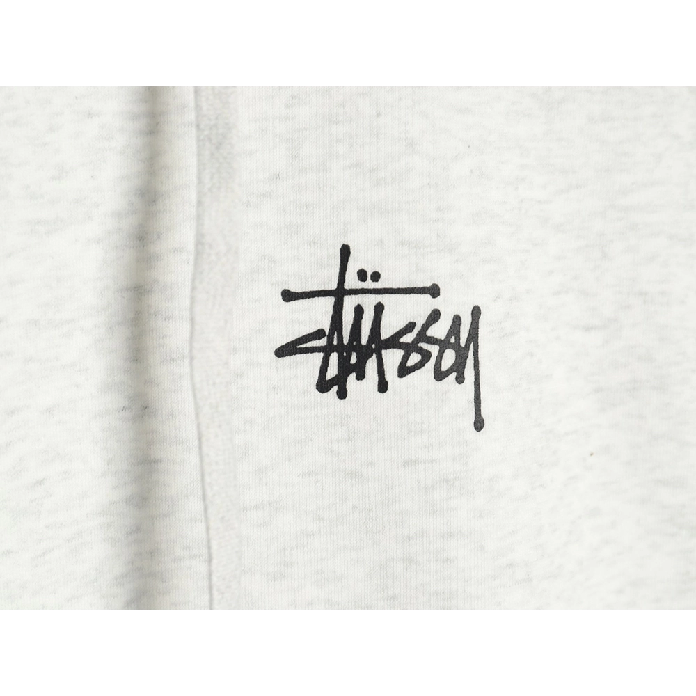 Stussy cobranded elements Logo plus velvet hooded zipper jacket,Stussy Sweatshirt,Sweatshirt,Buy cheap clothing haul France