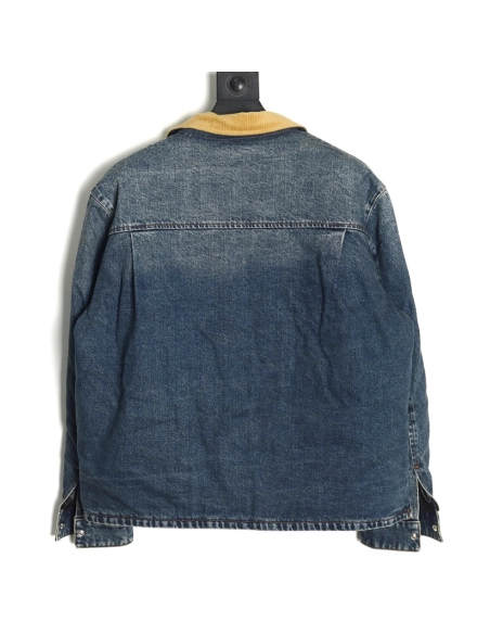 Miu Miu corduroy collar down denim jacket,Miu Miu Jacket,Jacket,Buy cheap clothing haul France