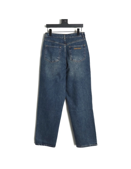 Miu Miu back pocket embroidered logo jeans,Miu Miu Jacket,Jacket,Buy cheap clothing haul France