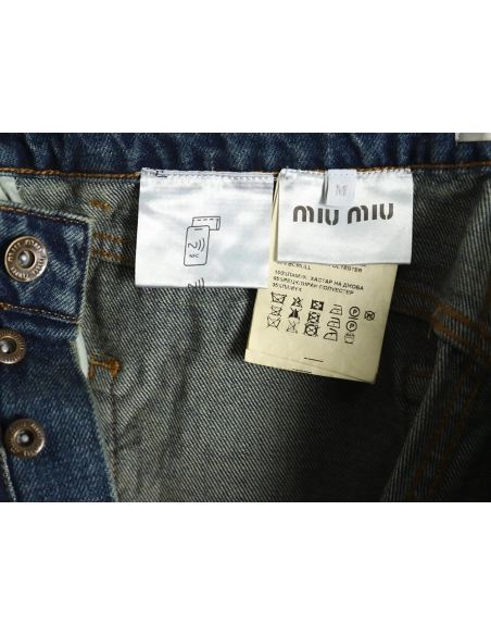 Miu Miu back pocket embroidered logo jeans,Miu Miu Jacket,Jacket,Buy cheap clothing haul France