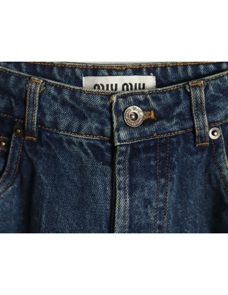 Miu Miu back pocket embroidered logo jeans,Miu Miu Jacket,Jacket,Buy cheap clothing haul France