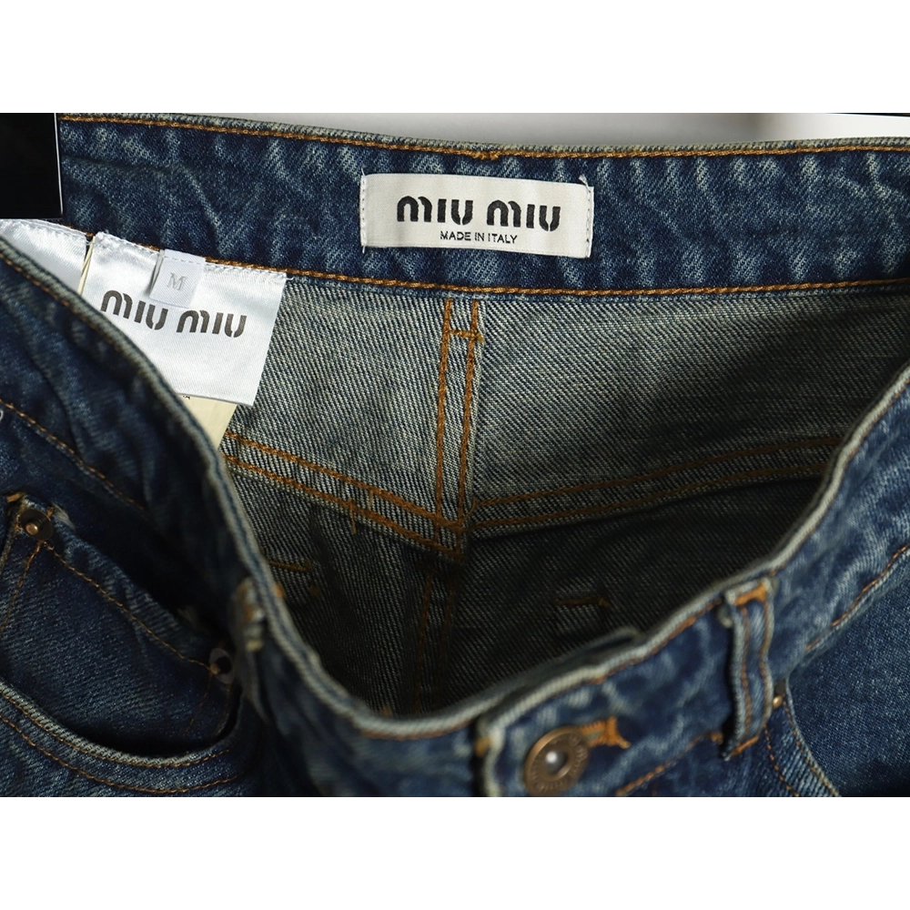 Miu Miu back pocket embroidered logo jeans,Miu Miu Jacket,Jacket,Buy cheap clothing haul France