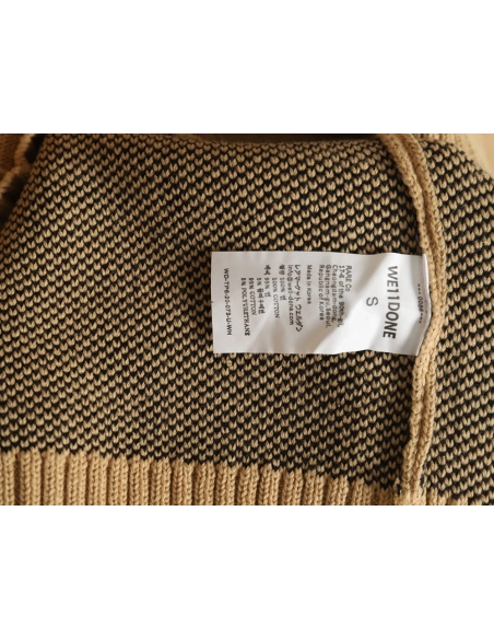 We11 Done Square LOGO Half Zip Turtleneck Sweater,We11done Sweatshirt,Sweatshirt,Buy cheap clothing haul France