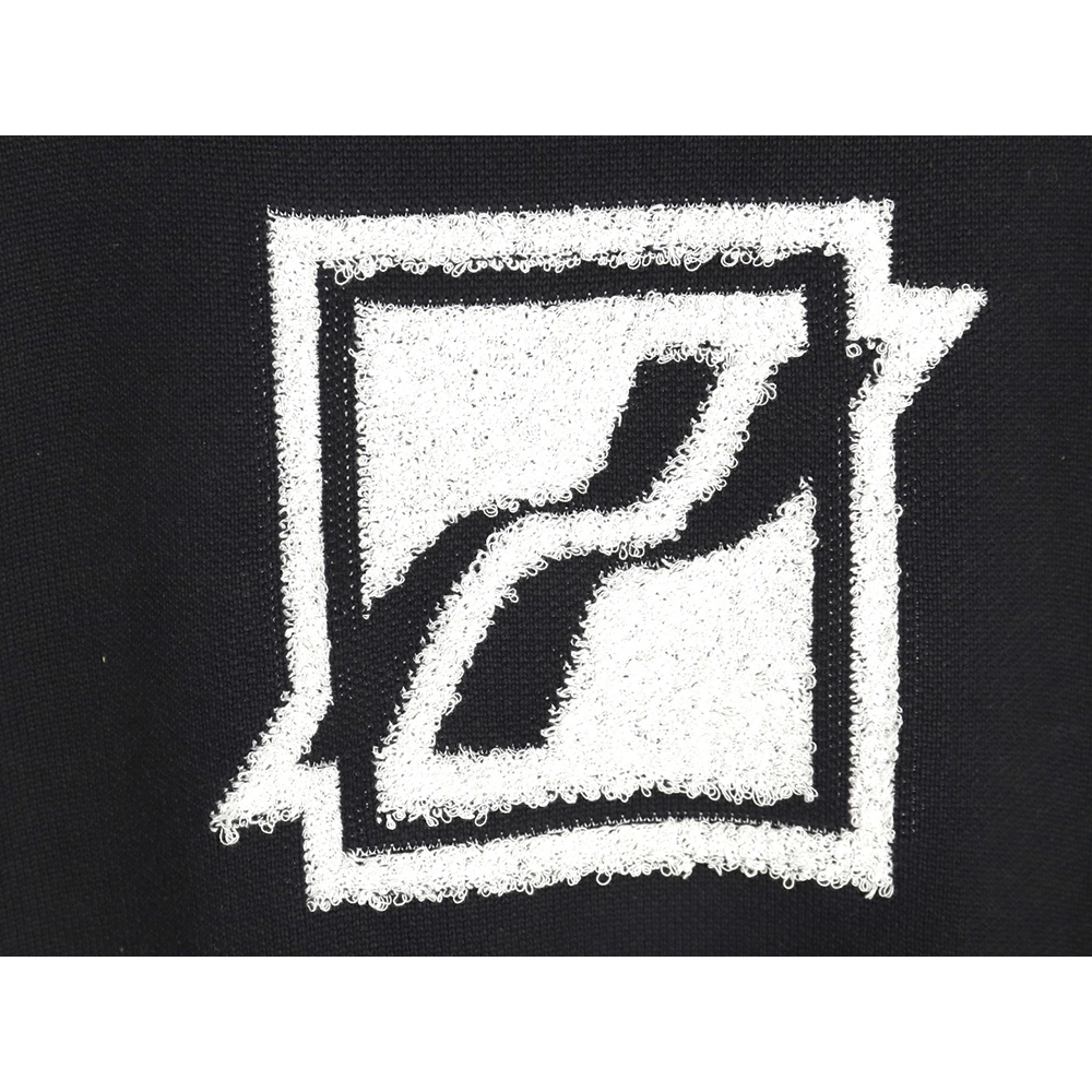 We11 Done Square LOGO Half Zip Turtleneck Sweater,We11done Sweatshirt,Sweatshirt,Buy cheap clothing haul France
