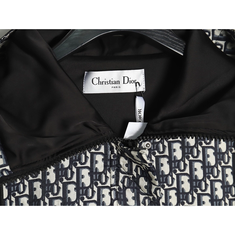 Dior all over print monogram jacquard zipper hooded jacket,Dior Jacket,Jacket,Buy cheap clothing haul France