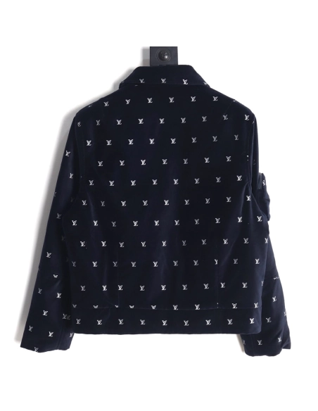 Louis Vuitton all over print velvet cotton jacket,Louis Vuitton Jacket,Jacket,Buy cheap clothing haul France