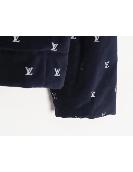 Louis Vuitton all over print velvet cotton jacket,Louis Vuitton Jacket,Jacket,Buy cheap clothing haul France