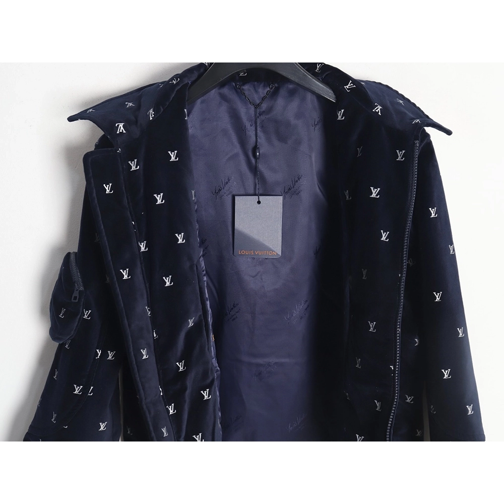 Louis Vuitton all over print velvet cotton jacket,Louis Vuitton Jacket,Jacket,Buy cheap clothing haul France