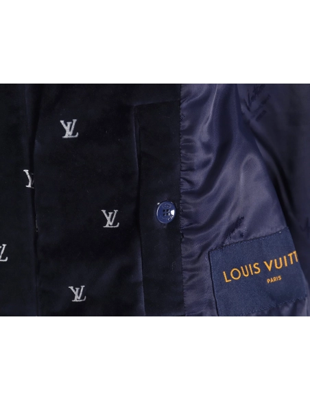 Louis Vuitton all over print velvet cotton jacket,Louis Vuitton Jacket,Jacket,Buy cheap clothing haul France
