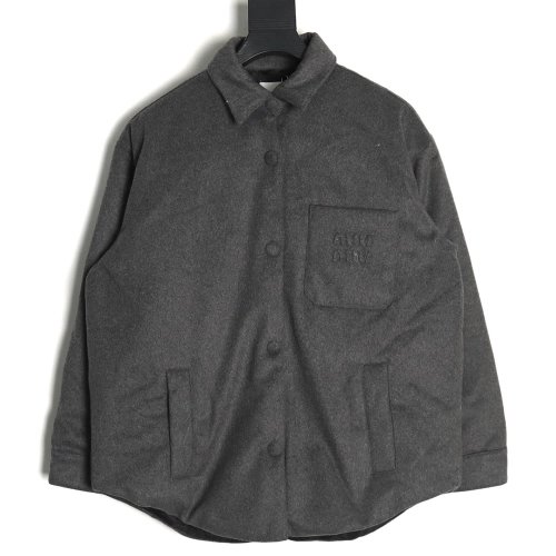 Miu Miu velvet pocket cashmere down jacket,Miu Miu Jacket,Jacket,Buy cheap clothing haul France