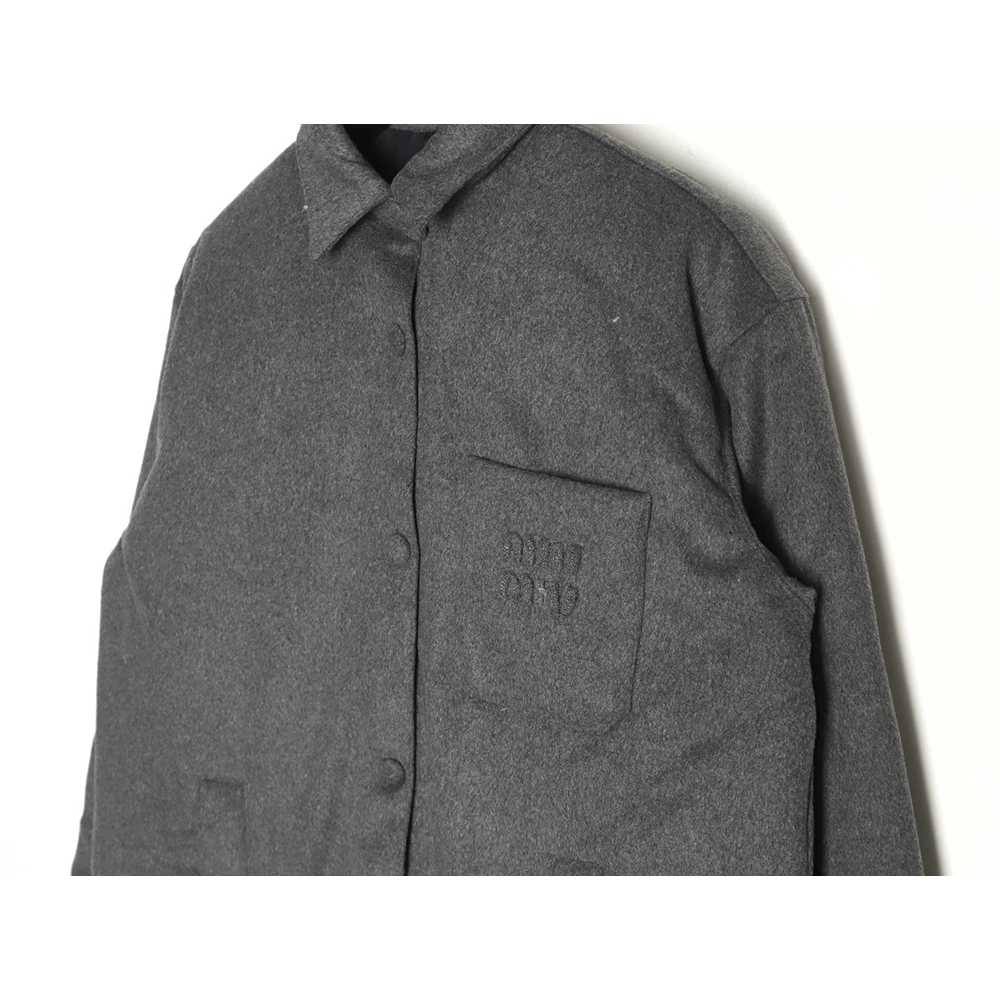 Miu Miu velvet pocket cashmere down jacket,Miu Miu Jacket,Jacket,Buy cheap clothing haul France