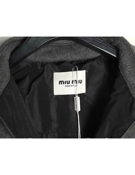 Miu Miu velvet pocket cashmere down jacket,Miu Miu Jacket,Jacket,Buy cheap clothing haul France