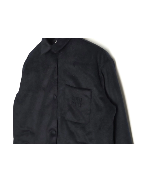 Miu Miu velvet pocket cashmere down jacket,Miu Miu Jacket,Jacket,Buy cheap clothing haul France