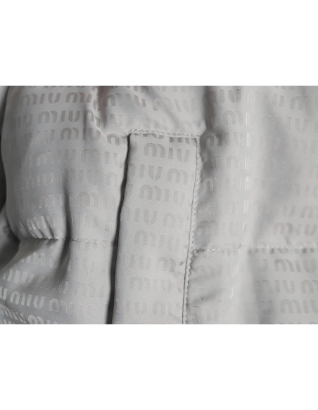 Miu Miu jacquard all over print lapel down jacket,Miu Miu Jacket,Jacket,Buy cheap clothing haul France