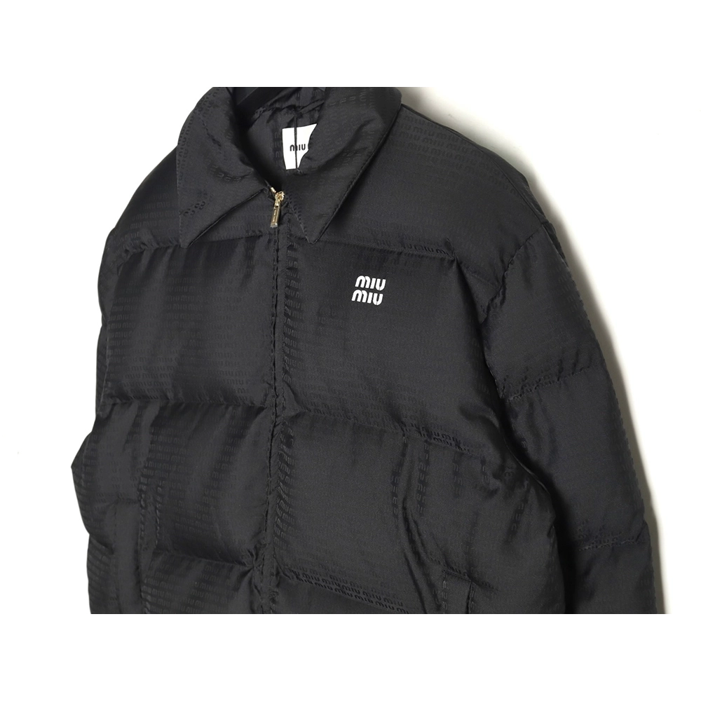 Miu Miu jacquard all over print lapel down jacket,Miu Miu Jacket,Jacket,Buy cheap clothing haul France