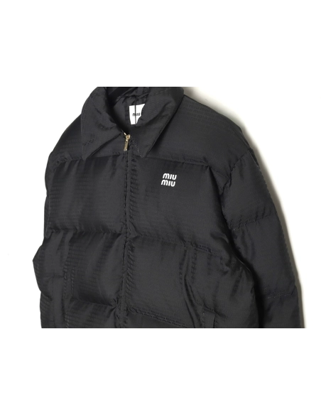 Miu Miu jacquard all over print lapel down jacket,Miu Miu Jacket,Jacket,Buy cheap clothing haul France