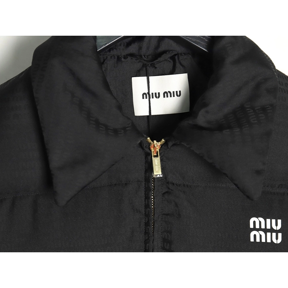 Miu Miu jacquard all over print lapel down jacket,Miu Miu Jacket,Jacket,Buy cheap clothing haul France