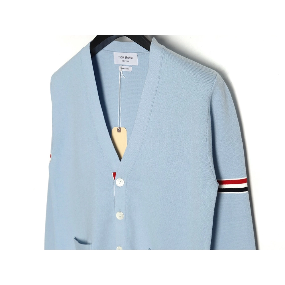 Thom Browne Double Sleeves Web Armband Cardigan Sweater,Thom Browne,TB-01241215