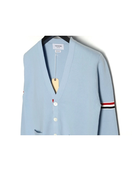 Thom Browne Double Sleeves Web Armband Cardigan Sweater,Thom Browne,TB-01241215
