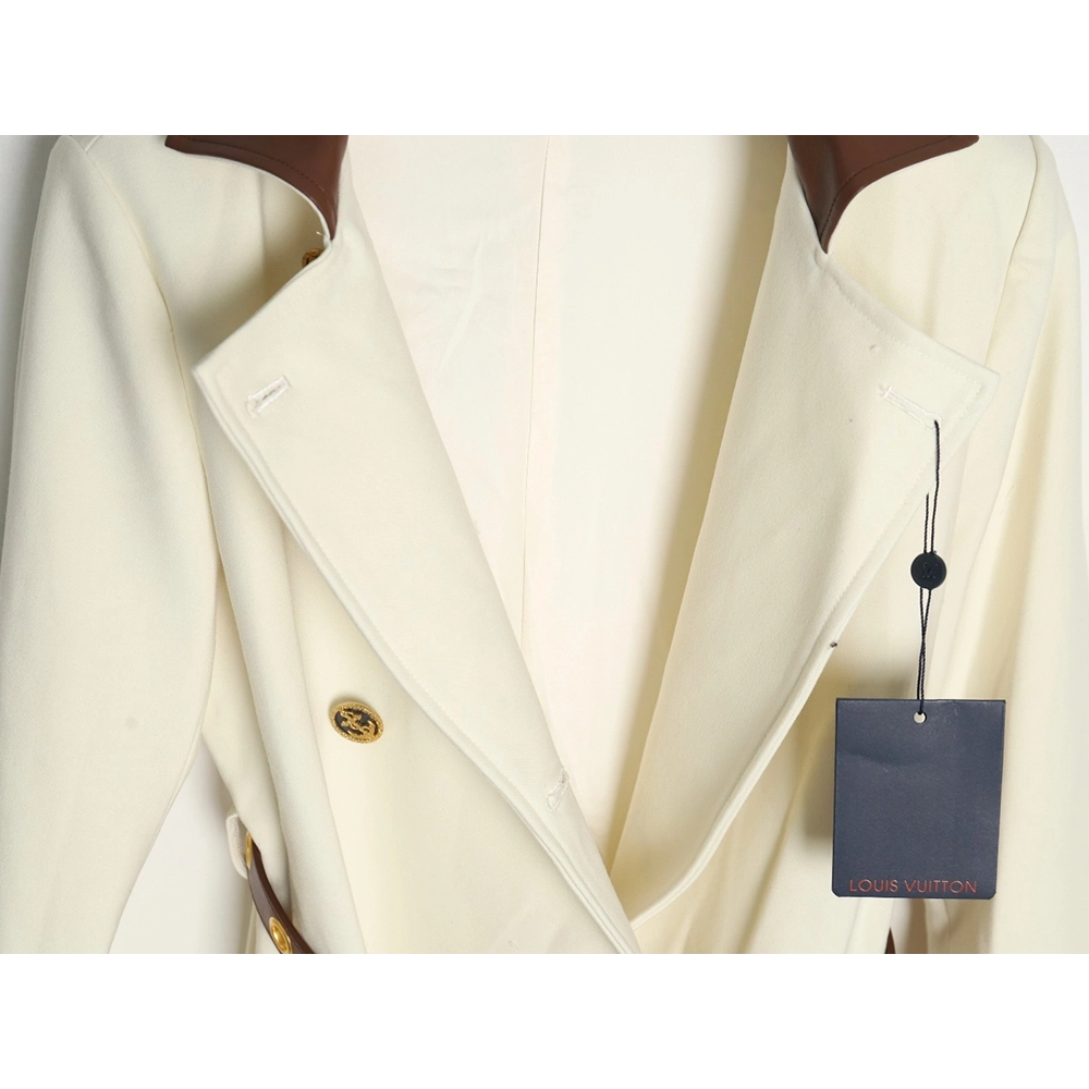 Louis Vuitton wool belt long trench coat,Louis Vuitton,LV-17241215