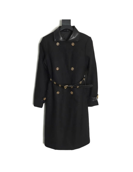 Louis Vuitton wool belt long trench coat,Louis Vuitton,LV-18241215