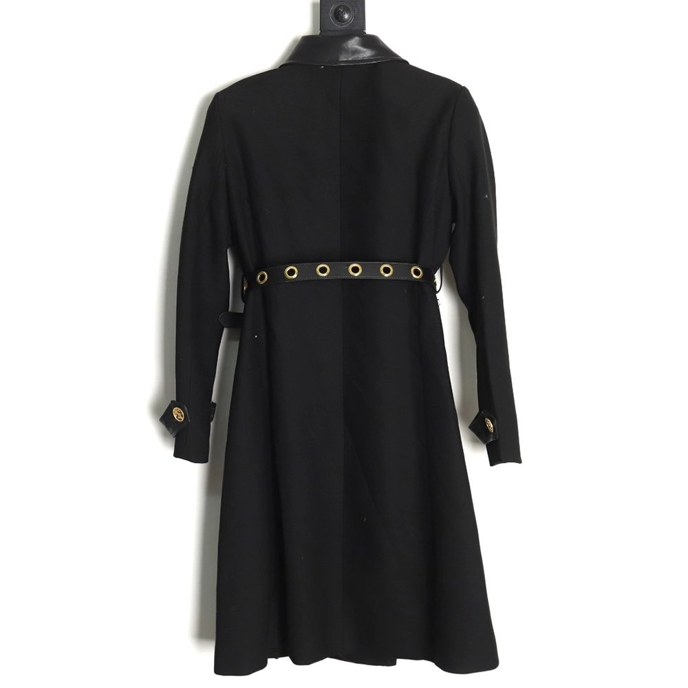 Louis Vuitton wool belt long trench coat,Louis Vuitton,LV-18241215