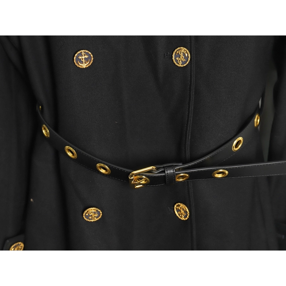 Louis Vuitton wool belt long trench coat,Louis Vuitton,LV-18241215